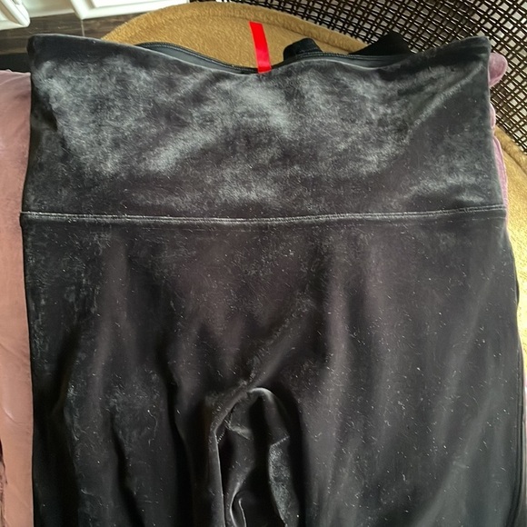 SPANX Black Velvet Leggings - Picture 5 of 8